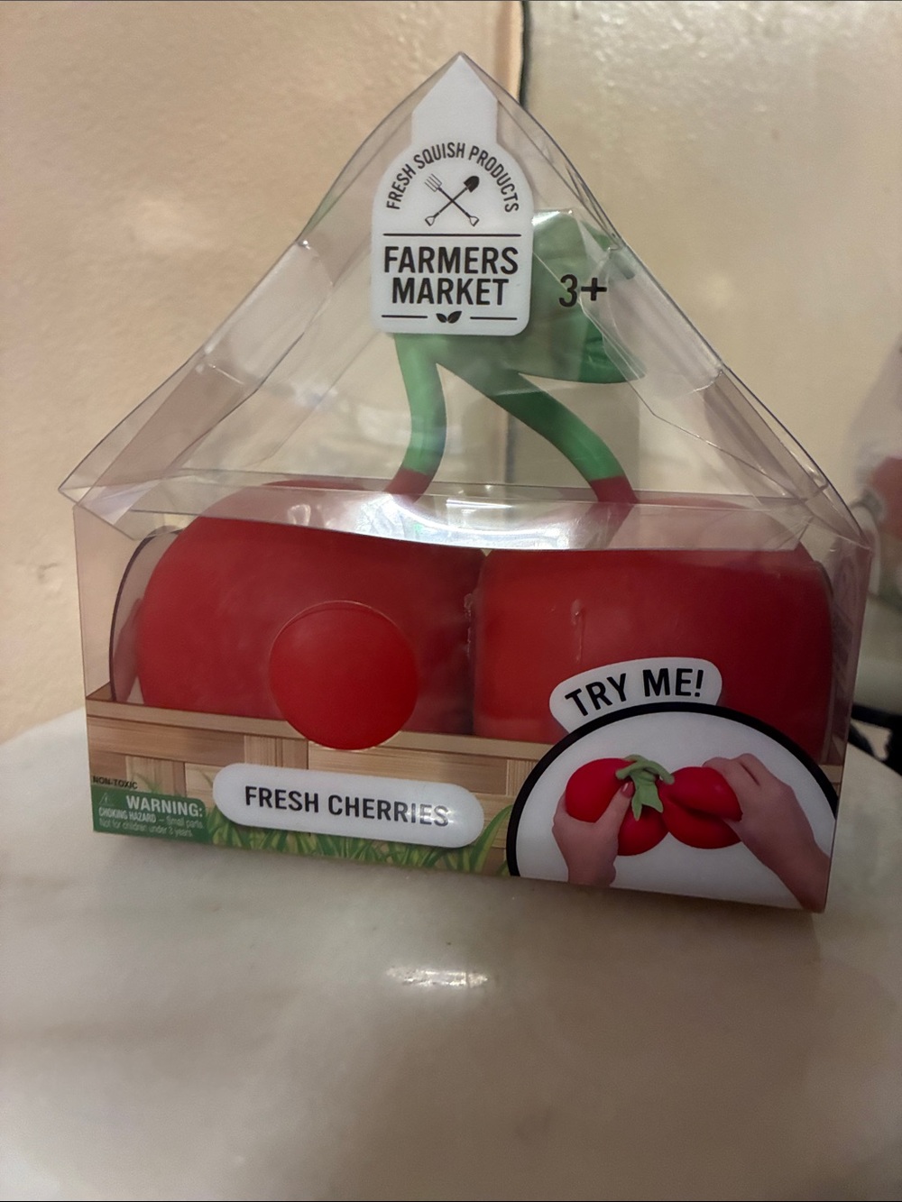 Farmers Market/Sunny Days Fresh Cherries Squishy Toy - Red